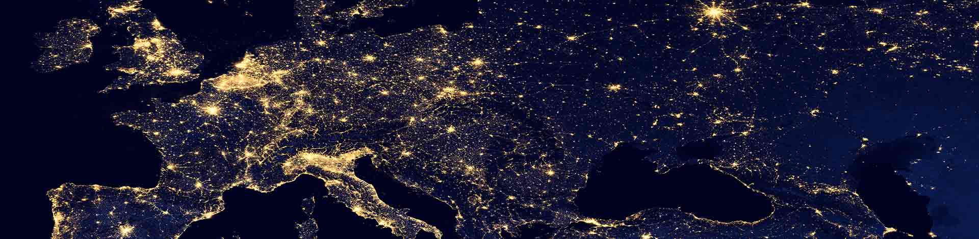 Light pollution in Europe, a path for improving energy efficiency